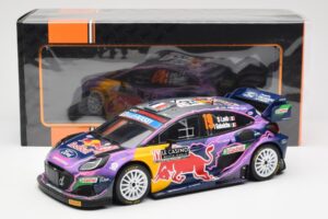 Ford Puma Rally1 #19 S. Loeb / I. Galmiche Rally Monte Carlo Winner 2022 IXO 1:18 18RMC110 Kov – obrázek 6 z 6