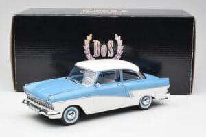 Ford Taunus 17M P2 Světle Modrý & Bílý BoS Models 1:18 BOS019 Kov – obrázek 6 z 6