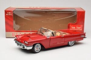 Ford Thunderbird Kabriolet Červený Sun Star 1:18 4311 Kov – obrázek 8 z 8