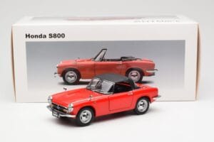 Honda S800 Roadster Červený AUTOart 1:18 73276 Kov – obrázek 8 z 8