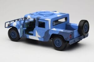 Hummer H1 Humvee Modrý & Bílý Motormax 1:18 73157 Kov – obrázek 5 z 8