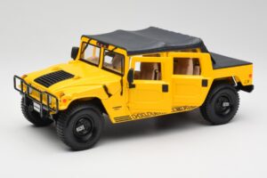 Hummer H1 Soft Top Žlutý Maisto 1:18 56041 Kov – obrázek 2 z 8