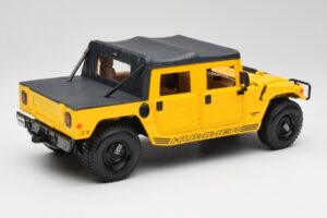 Hummer H1 Soft Top Žlutý Maisto 1:18 56041 Kov – obrázek 3 z 8