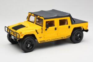 Hummer H1 Soft Top Žlutý Maisto 1:18 56041 Kov