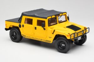 Hummer H1 Soft Top Žlutý Maisto 1:18 56041 Kov – obrázek 6 z 8