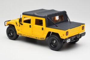 Hummer H1 Soft Top Žlutý Maisto 1:18 56041 Kov – obrázek 7 z 8