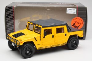 Hummer H1 Soft Top Žlutý Maisto 1:18 56041 Kov – obrázek 8 z 8