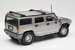 Hummer H2 Stříbrný Maisto 1:18 7449569 Kov – obrázek 3 z 8