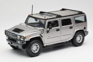 Hummer H2 Stříbrný Maisto 1:18 7449569 Kov