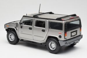 Hummer H2 Stříbrný Maisto 1:18 7449569 Kov – obrázek 7 z 8