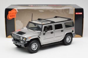 Hummer H2 Stříbrný Maisto 1:18 7449569 Kov – obrázek 8 z 8