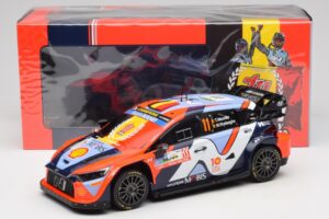 Hyundai i20 N Rally1 #11 T. Neuville / M. Wydaeghe Rally Japan WRC World Champion 2024 IXO 1:18 18RMC228 Kov – obrázek 6 z 6