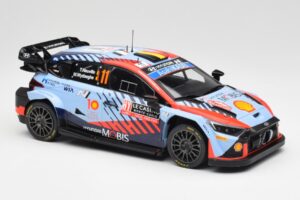 Hyundai i20 N Rally1 WRC #11 T. Neuville / M. Wydaeghe Rally Monte Carlo Winner 2024 IXO 1:18 18RMC194 Kov – obrázek 4 z 6
