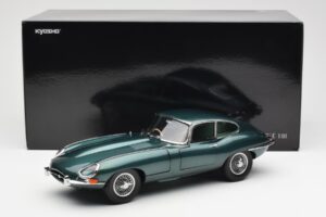 Jaguar E-Type 3.8 Series 1 Tmavě Zelený Kyosho 1:18 08954DG Kov – obrázek 8 z 8