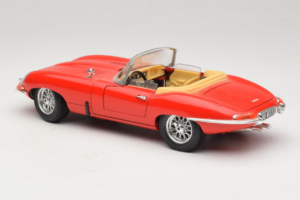Jaguar E-Type Series 1 Kabriolet Červený Bburago 1:18 3038 Kov – obrázek 6 z 8