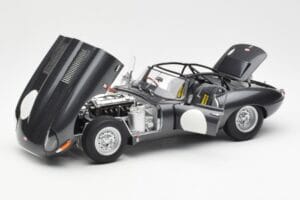 Jaguar E-Type Series 1 Coupe Lightweight Tmavě Šedý AUTOart 1:18 73647 Kov – obrázek 2 z 8