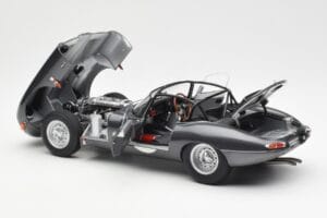 Jaguar E-Type Series 1 Coupe Lightweight Tmavě Šedý AUTOart 1:18 73647 Kov – obrázek 5 z 8