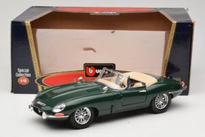 Jaguar E-Type Series 1 Roadster Zelený Bburago 1:18 3016-M1 Kov – obrázek 8 z 8