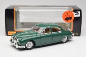Jaguar Mk II British Racing Zelený Maisto 1:18 50287 Kov – obrázek 8 z 8