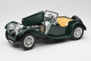 Jaguar SS 100 Roadster Zelený Bburago 1:18 3006 Kov – obrázek 2 z 8