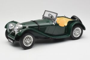 Jaguar SS 100 Roadster Zelený Bburago 1:18 3006 Kov