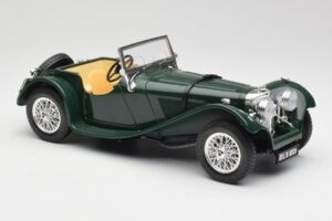 Jaguar SS 100 Roadster Zelený Bburago 1:18 3006 Kov – obrázek 6 z 8