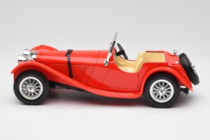 Jaguar SS 100 Červený Bburago 1:18 3006-M1 Kov – obrázek 4 z 8