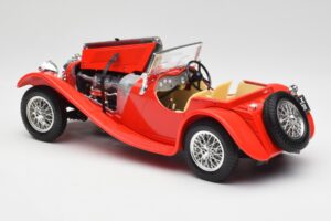 Jaguar SS 100 Červený Bburago 1:18 3006-M1 Kov – obrázek 5 z 8