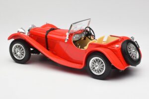 Jaguar SS 100 Červený Bburago 1:18 3006-M1 Kov – obrázek 7 z 8