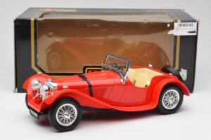 Jaguar SS 100 Červený Bburago 1:18 3006-M1 Kov – obrázek 8 z 8