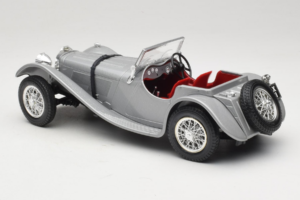 Jaguar SS100 Stříbrný Bburago 1:18 3006-M2 Kov – obrázek 5 z 6