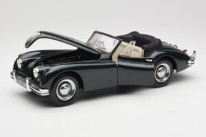 Jaguar XK140 Drophead Coupe Černý Sun Star 1:18 2802 Kov – obrázek 2 z 8