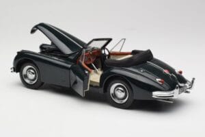 Jaguar XK140 Drophead Coupe Černý Sun Star 1:18 2802 Kov – obrázek 5 z 8