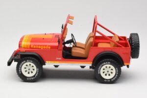 Jeep CJ-7 Renegade Červený MCG 1:18 MCG18110 Kov – obrázek 3 z 6