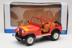 Jeep CJ-7 Renegade Červený MCG 1:18 MCG18110 Kov – obrázek 6 z 6