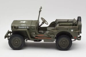 Jeep Willys Vojenský Zelený Gate 1:18 1061 Kov – obrázek 4 z 8