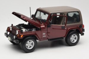 Jeep Wrangler TJ Sahara Červený Maisto 1:18 31662 Kov – obrázek 2 z 8
