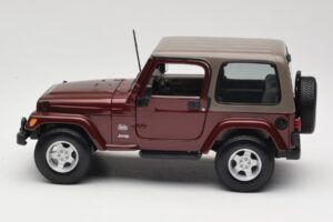 Jeep Wrangler TJ Sahara Červený Maisto 1:18 31662 Kov – obrázek 4 z 8