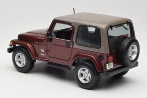 Jeep Wrangler TJ Sahara Červený Maisto 1:18 31662 Kov – obrázek 7 z 8