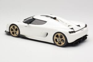 Koenigsegg CC850 Crystal White GT Spirit 1:18 GT903 Pryskyřice – obrázek 5 z 6