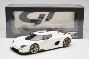 Koenigsegg CC850 Crystal White GT Spirit 1:18 GT903 Pryskyřice – obrázek 6 z 6