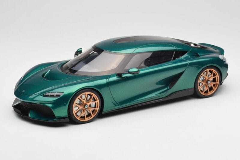 Koenigsegg Gemera Racing Green GT Spirit 1:18 GT888 Pryskyřice