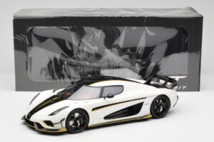 Koenigsegg Regera Crystal Bílý GT Spirit 1:18 GT913 Pryskyřice – obrázek 6 z 6