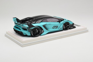 Lamborghini Aventador Liberty Walk LB-Silhouette WORKS GT Evo Mátově Zelený IVY 1:18 REMC001 Pryskyřice – obrázek 3 z 7