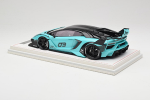 Lamborghini Aventador Liberty Walk LB-Silhouette WORKS GT Evo Mátově Zelený IVY 1:18 REMC001 Pryskyřice – obrázek 5 z 7