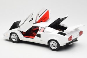 Lamborghini Countach LP500S Bílý Kyosho 1:18 08320E Kov – obrázek 5 z 8