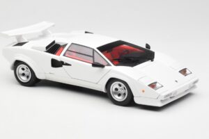 Lamborghini Countach LP500S Bílý Kyosho 1:18 08320E Kov – obrázek 6 z 8
