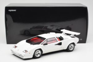 Lamborghini Countach LP500S Bílý Kyosho 1:18 08320E Kov – obrázek 8 z 8