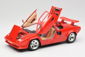 Lamborghini Countach Červený Bburago 1:18 3047-M1 Kov – obrázek 2 z 8