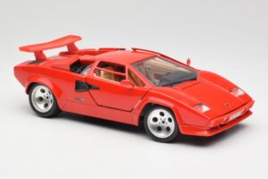 Lamborghini Countach Červený Bburago 1:18 3047-M1 Kov – obrázek 6 z 8